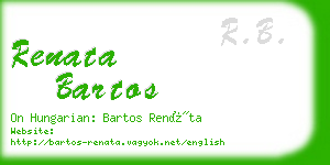 renata bartos business card